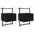 Noćni ormar 2 pcs Crni hrast 35 x 30 x 51 cm Konstruirano drvo