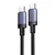 Ugreen Ugreen L528 USB-C na USB-C kabel, 100 W, 0,5 m (siv)
