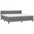 Vidaxl Box spring postelja z vzmetnico temno siva 200x200 cm blago