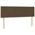 Vidaxl Box spring postelja z vzmetnico temno rjava 140x200 cm blago