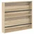 Polica za časopise s policom 2 pcs Sonoma hrast 80 x 12 x 70 cm