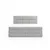Esposa BOXSPRING POSTELJA 140 cm x 200 cm , tekstil siva