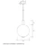 HOME LIGHT Visilica Luna 294, 3.8W, 3000K