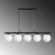 Opviq Luster Dual-13763, 15cm, IP20, Crno-beli
