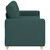 vidaXL Dvosed temno zelen 180x77x82 cm blago