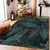 Modrozelena pralna preproga 80x150 cm Midnight Jungle – Mila Home