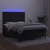 Vidaxl Box spring postelja z vzmetnico LED črna 140x190 cm žamet