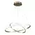 LED luster na sajli DIANA LED/44W/230V 4000K prečnik 59 cm zlatna