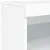 Komoda s LED svjetlima bijela 123 x 37 x 67 cm