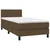 vidaXL vidaXL Box spring postelja z vzmetnico LED temno rjava 80x200 cm blago, (20998072)
