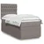 Vidaxl Box spring postelja z vzmetnico taupe 80x200 cm blago
