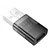 Hoco USB-A na USB-C adapter Hoco UA36C, prozoren, črn
