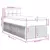 vidaXL vidaXL Box spring postelja z vzmetnico krem 100x200 cm blago, (21291660)
