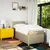 vidaXL vidaXL Box spring postelja z vzmetnico krem 100x200 cm blago, (21307595)