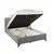 Box Krevet Magic 140/200 cm , siva