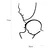 Wallity Zidna dekoracija Family, 72x0.15x50 cm, 1.5 mm, Crna