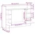 Stol za zid Zidne Crni hrast 105 x 48 x 75 cm Konstruirano drvo
