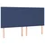Vidaxl Box spring postelja z vzmetnico LED modra 160x200 cm blago