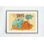 Plakat BEACH BEST DAYS 20x31 cm retro surferski okostnjak A4