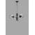 Conceptum Hypnose Luster Bankok, 70cm, 40 cm, E27 , Crni