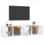 Zidni TV ormarići 2 kom bijeli 80 x 34,5 x 40 cm