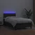 Vidaxl Box spring postelja z vzmetnico LED črn 90x190 cm umetno usnje