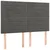 Vidaxl Box spring postelja z vzmetnico temno siva 140x200 cm žamet