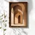 WallXpert uramljena MDF slika NAL181-70, niz lukova u peščanim tonovima, 50 x 70 cm