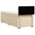 VIDAXL Box spring postelja z vzmetnico krem 90x190 cm blago