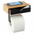 WENKO 24754100 - Držač toalet papira BAMBUSA 18,5x14 cm braon/crna