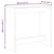 Vidaxl Barska miza bela 102x50x103,5 cm inženirski les