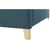 Hom`in OBLAZINJENA POSTELJA 180 cm x 200 cm , tekstil modra