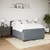 vidaXL Box spring postelja z vzmetnico temno siva 160x200 cm žamet