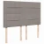 Vidaxl Box spring postelja z vzmetnico taupe 140x190 cm blago