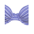 VIVANCE Bikini  svetlo modra / bela