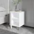 Hanah Home Noćni ormarić Imaj 40x60x35cm Beli mermer-Zlatni
