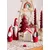 Aberto Design Dekorativni predmet SUS0122, 5x5x15 cm, Crveno-beli