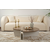 HANAH HOME Sto za dnevnu sobu Orion Walnut White