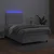 Vidaxl Box spring postelja z vzmetnico LED bela 120x200cm umetno usnje