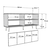 Hanah Home Konzolni sto Tean, 150x75x35 cm, Antracit-srebrne boje