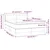 Vidaxl Box spring postelja z vzmetnico taupe 140x190 cm blago
