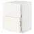 METOD / MAXIMERA Pod.element sudop. i 2front/2fioke, bela/Vallstena bela, 60x60 cm