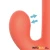 InToYou App Series Mindy Vibe with Up & Down Beads Ring, Finger & Pulsations Function Salmon
