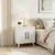 Hanah Home noćni ormarić Lumen, 51,5 cm, beli
