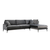 Atelier del Sofa Ugaona garnitura 90x88x283cm Antracit