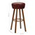 vidaXL Barski stoli 2 kosa umetno usnje rjave barve