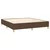 vidaXL vidaXL Box spring postelja z vzmetnico LED temno rjava 160x200cm blago, (20902031)