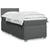 vidaXL Box spring postelja z vzmetnico temno siva 90x200 cm blago