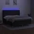 Vidaxl Box spring postelja z vzmetnico LED črna 180x200 cm blago