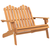 Vrtna klupa Adirondack 126 cm od masivnog drva bagrema